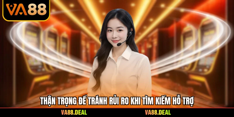 Thận trọng để tránh rủi ro khi tìm kiếm hỗ trợ